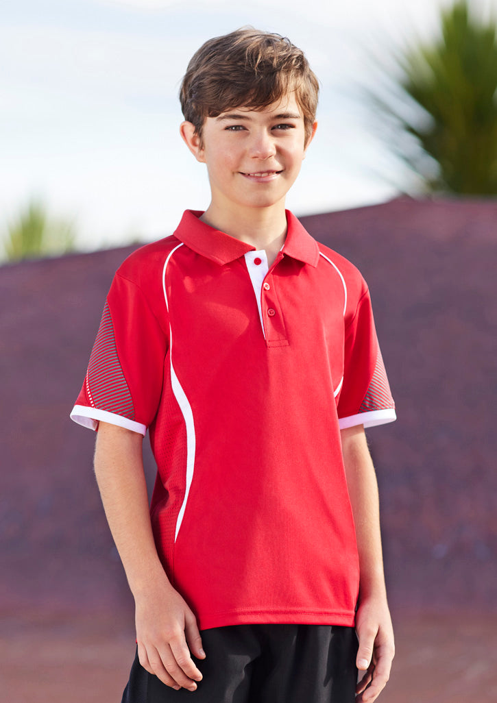 Kids Razor Short Sleeve Polo P405KS 8 / Navy/Red