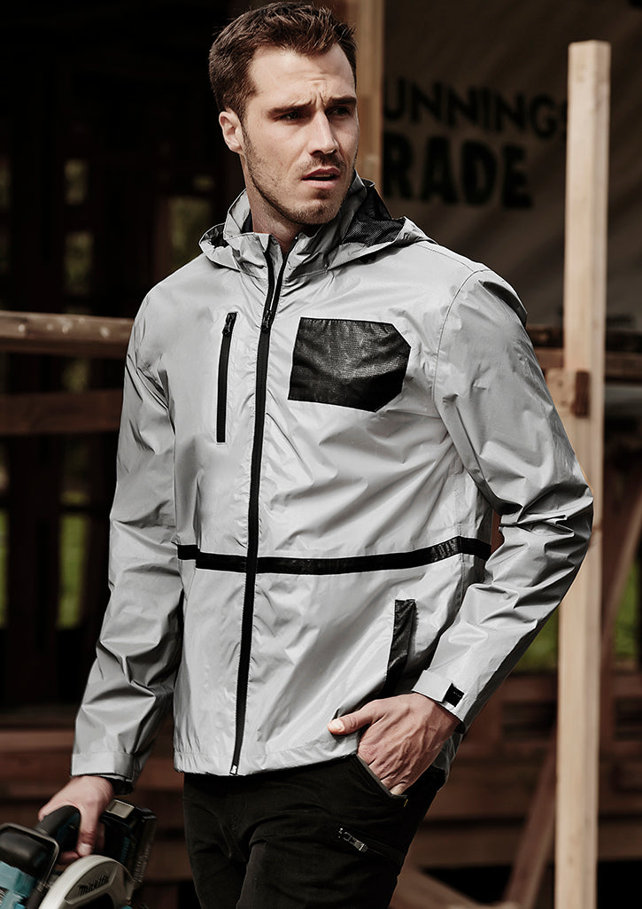 Unisex Streetworx Reflective Waterproof Jacket XXS / Reflective Silver