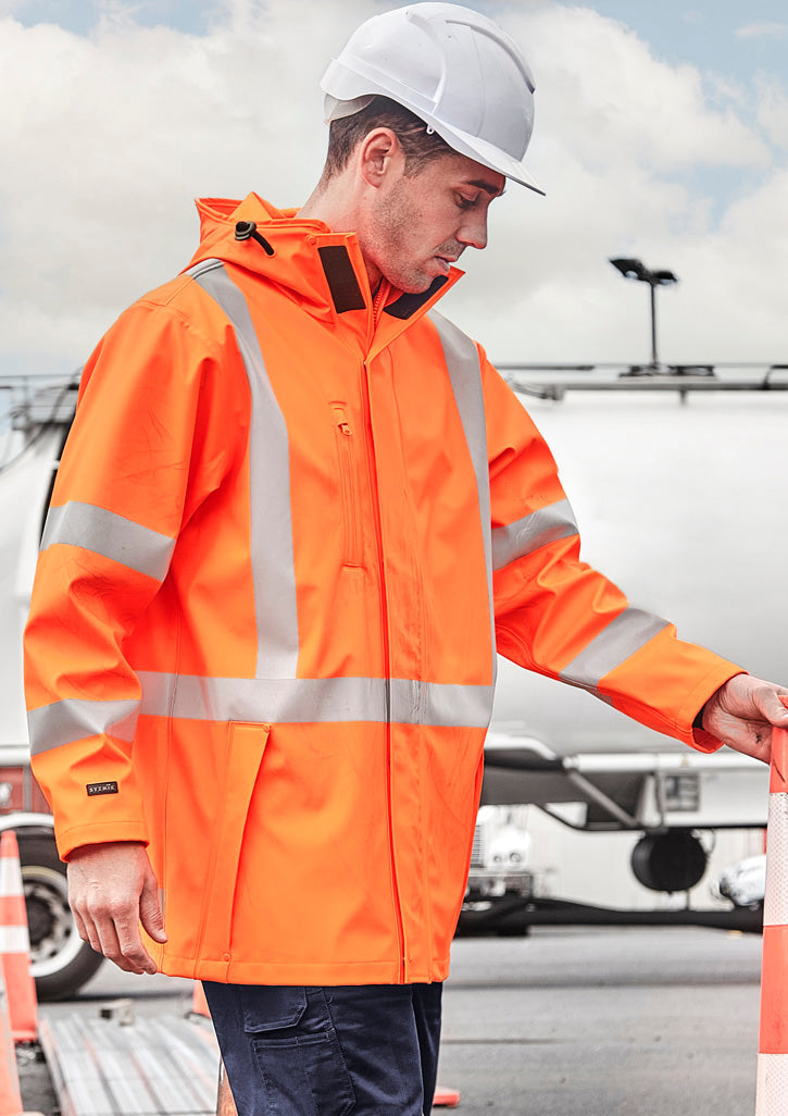 Mens TTMC-W23 Hi Vis X Back Heavy Duty Waterproof Jacket